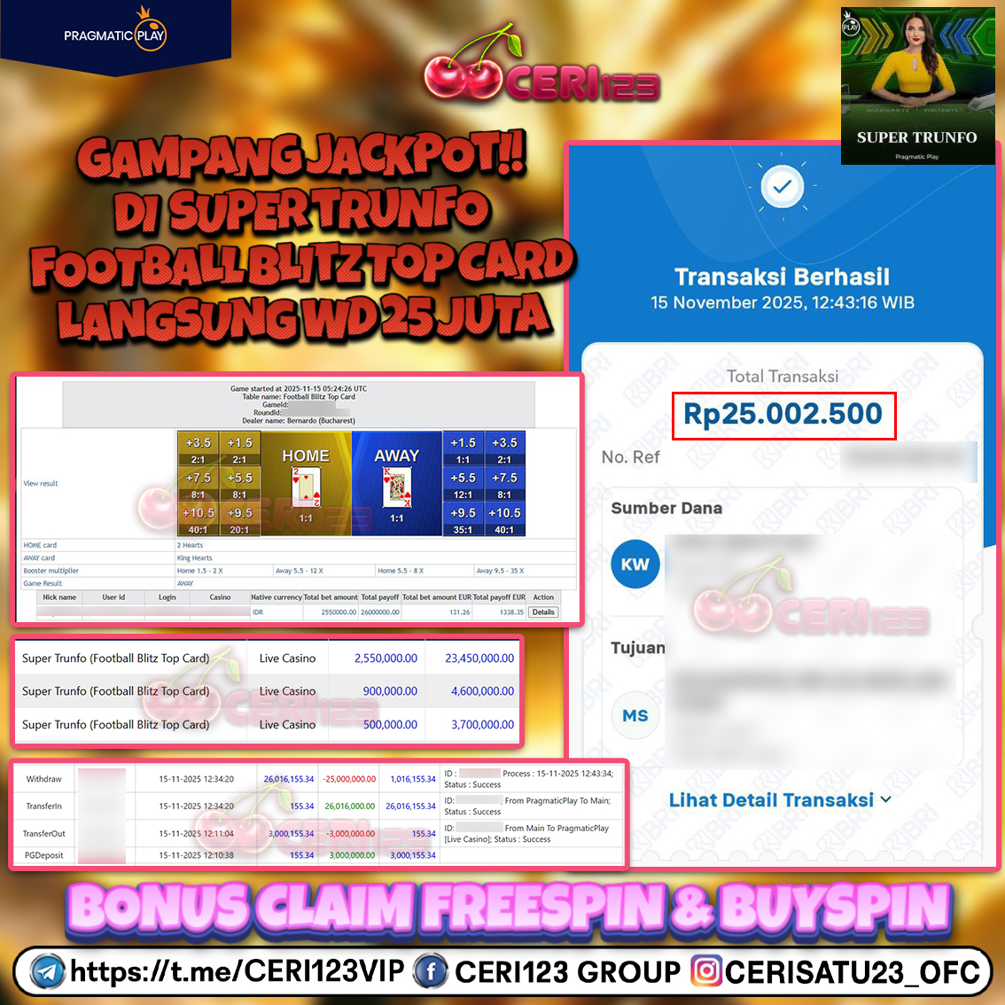 CERI123 JACKPOT LIVECASINO SUPER TRUNFO RP 25.000.000 ID : METE***